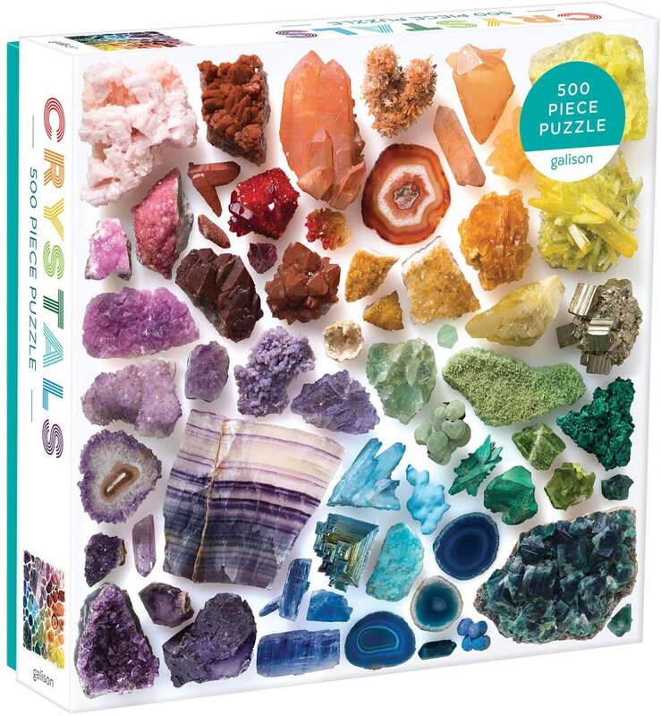 Galison Rainbow Crystals Jigsaw Puzzle 500 Pieces