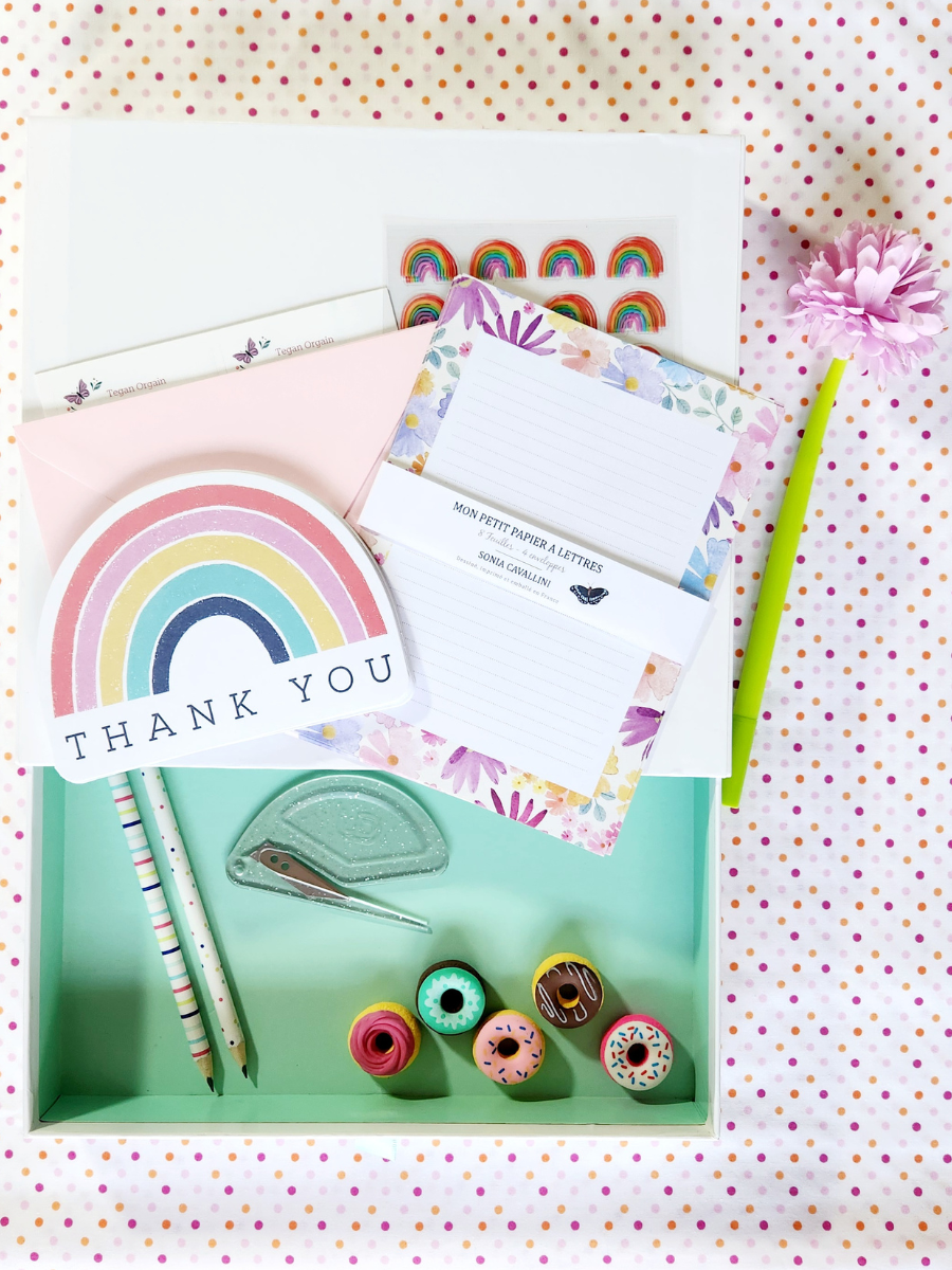 Pretty Stationery Paper, Thank You Cards, and Address Labels for Girls