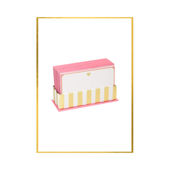 Pink and Gold Note Cards Box Set