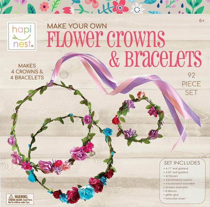 Hapinest Flower Crowns & Bracelets Craft Kit